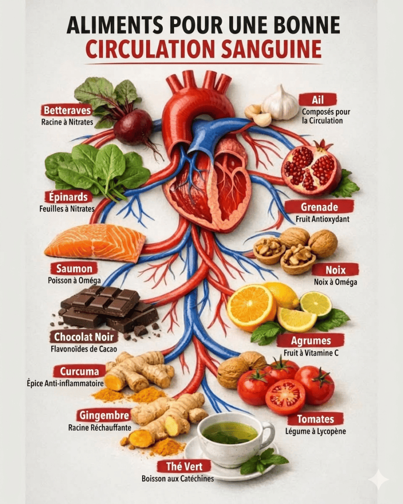 aliments circulation sanguine