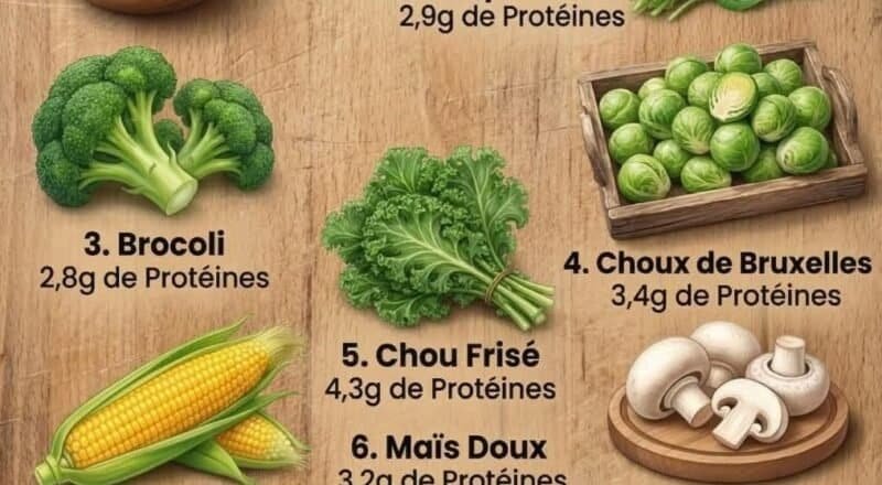 Légumes les plus riches en protéines